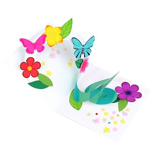 (미술샘) 파노라마 입체 꽃과 나비